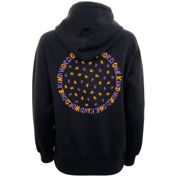 Sacai Black Cotton Hooded "One Kind Word" Sweatshirt - Picture 3 of 4